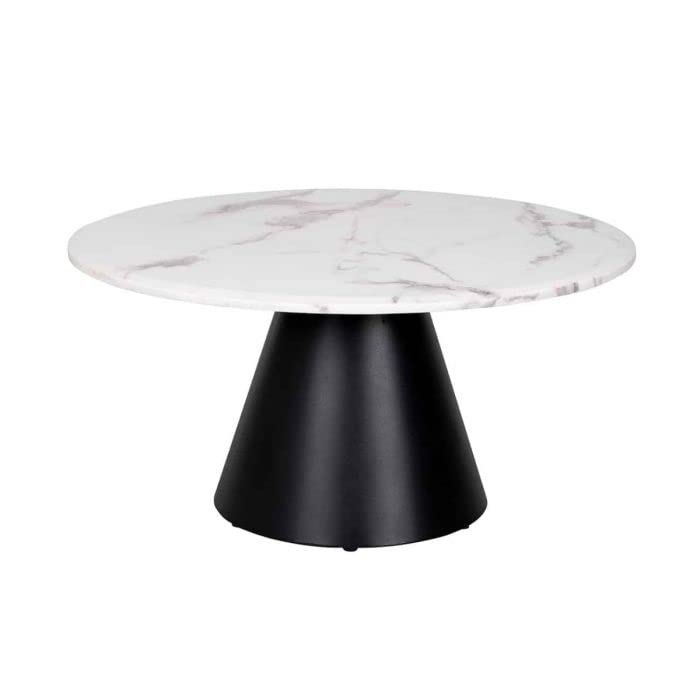 Ashlo's Décor Mild Steel with Marble Top Center Table - Stylish Centerpiece for Living Room, Bedroom