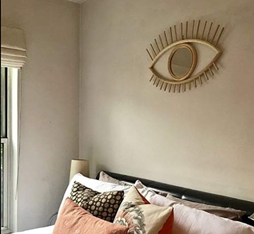 Ashlo's Decorative Iron Gold Eye Mirror