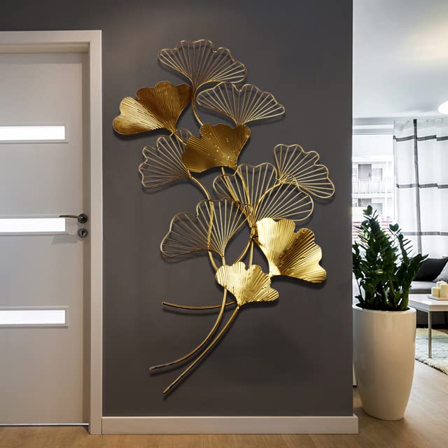 Ashlo's Decor Stylish Wall decoration Gingko / Wall Hanging Wall Arts / Wall Hanging Decorative Item for Home, Restaurant, Living Room, Dining Room, Office