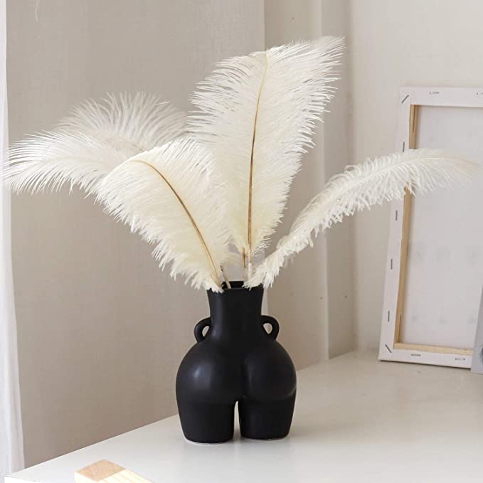 Ashlo's Décor Lady Figure Vase | Ceramic Vase for Pampas Grass Home Decor Items for Living Room Bedroom Accessories Dried Flower Vase Marriage Gifts for Couples