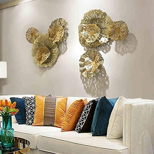 Ashlo's Wall Decoration Flower Wrought Iron Wall Decoration Home Living Room Background