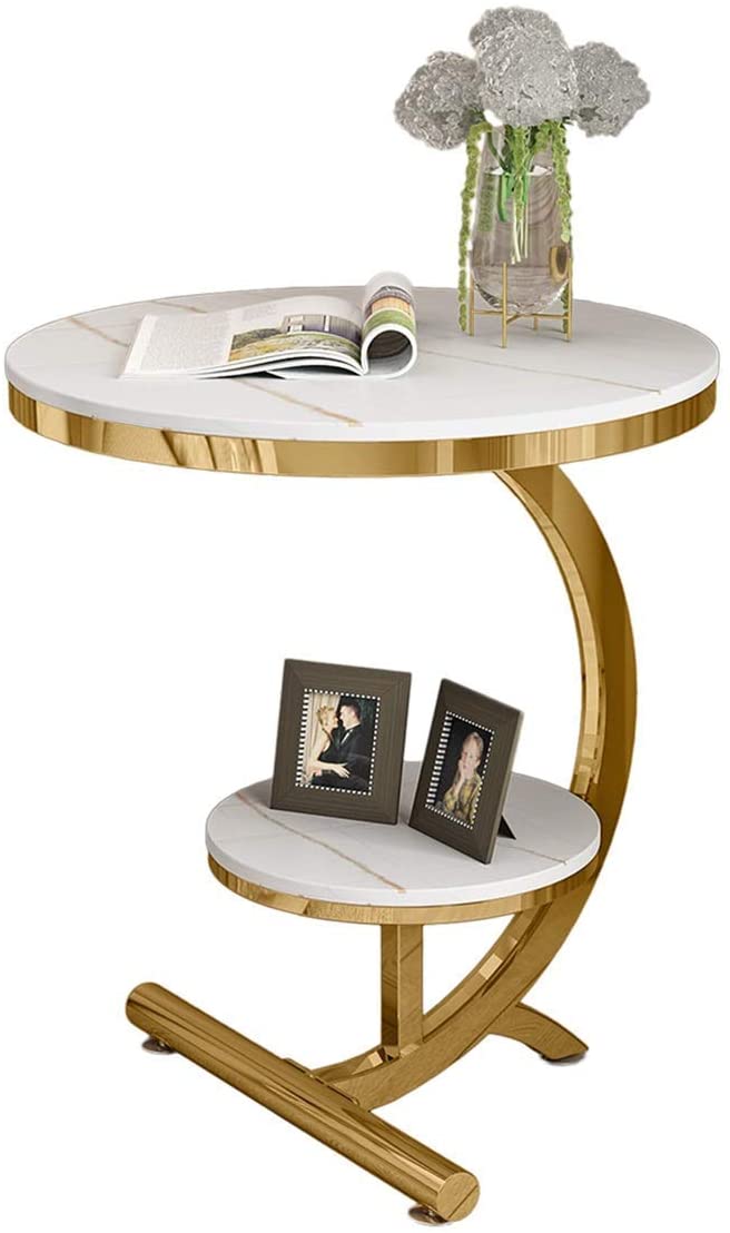 Ashlo's Décor Beautiful Golden Stainless Steel Side Tables/End Table