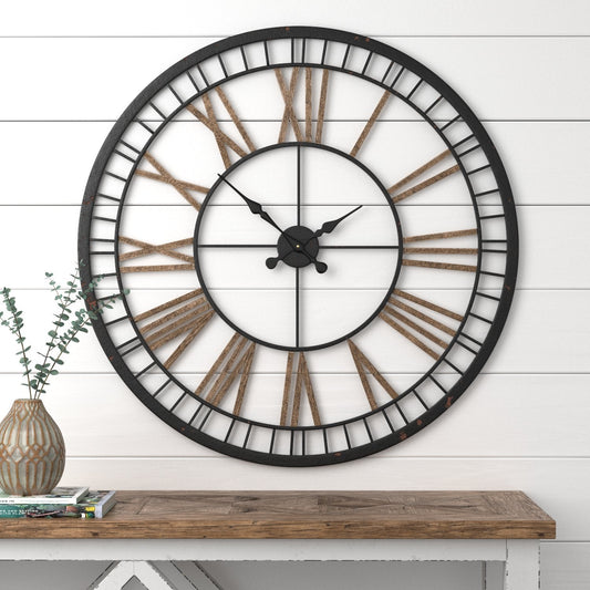 Ashlo's Metal Wall Clock for Home and Offices 24 Inches