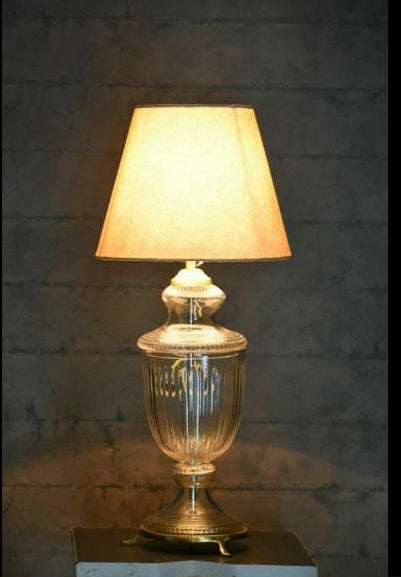 Ashlo''s Glass Table Lamp for Bed Side, Console Table (Diamond Style Table Lamp)