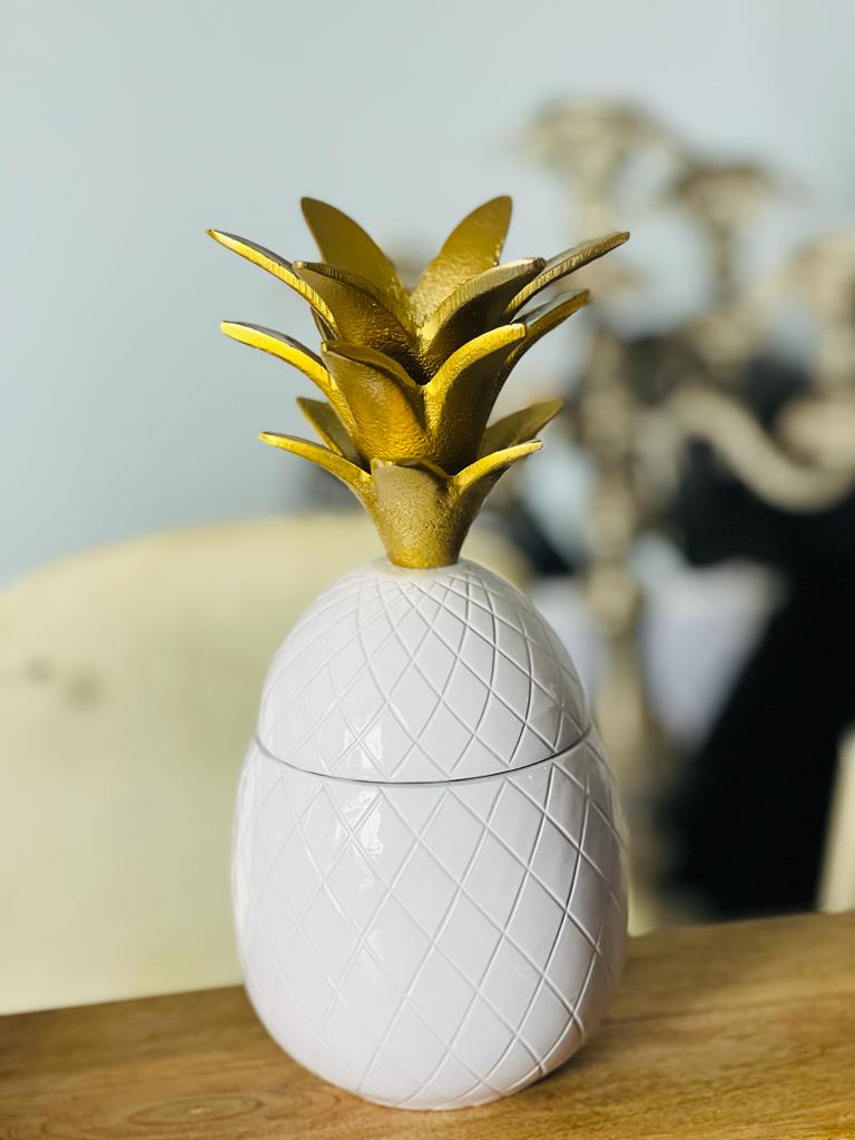 Ashlo's Pineapple Decoration, Nordic Modern Alluminium Decor Living Room Desktop Home Wine Cabinet Ornament for Birthday Anniversary Wedding