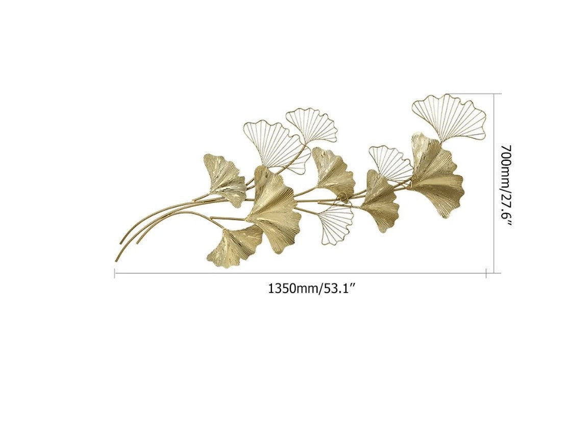 Ashlo's Decor Stylish Wall decoration Gingko / Wall Hanging Wall Arts / Wall Hanging Decorative Item for Home, Restaurant, Living Room, Dining Room, Office