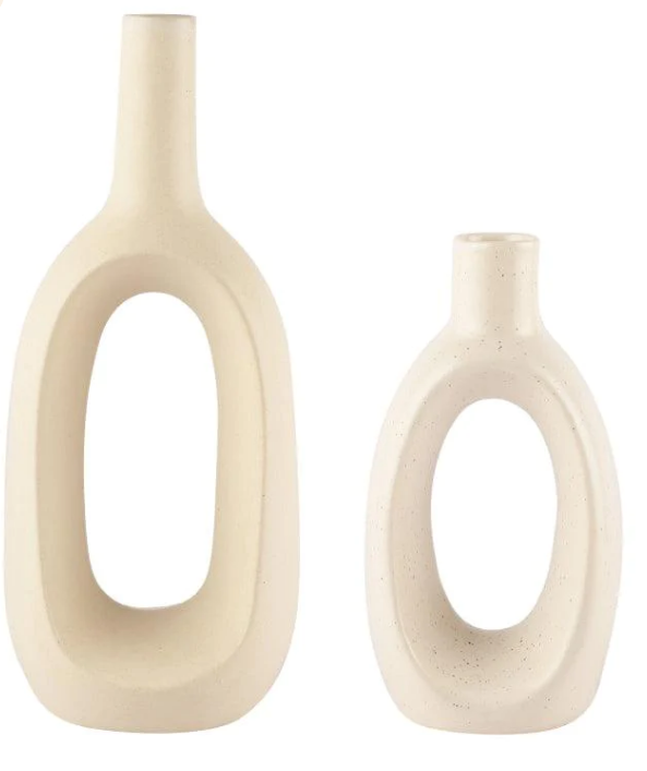 Ashlo's Décor Ceramic Modern Decorative Vase | Ceramic Vase | Set of 2