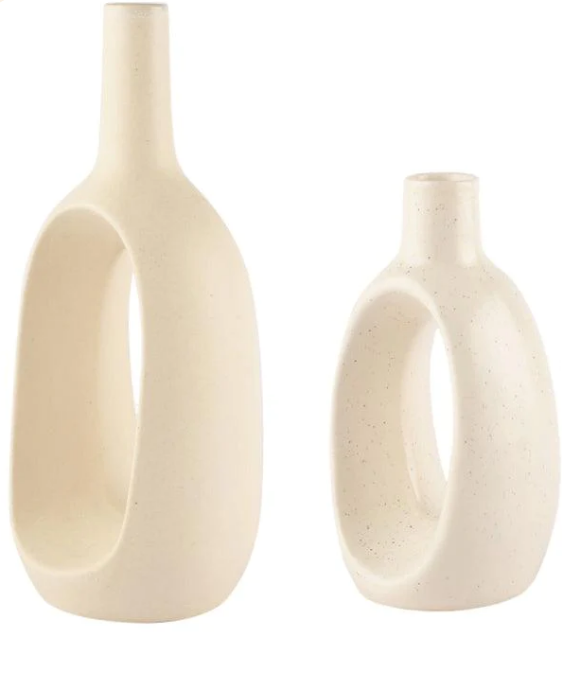 Ashlo's Décor Ceramic Modern Decorative Vase | Ceramic Vase | Set of 2