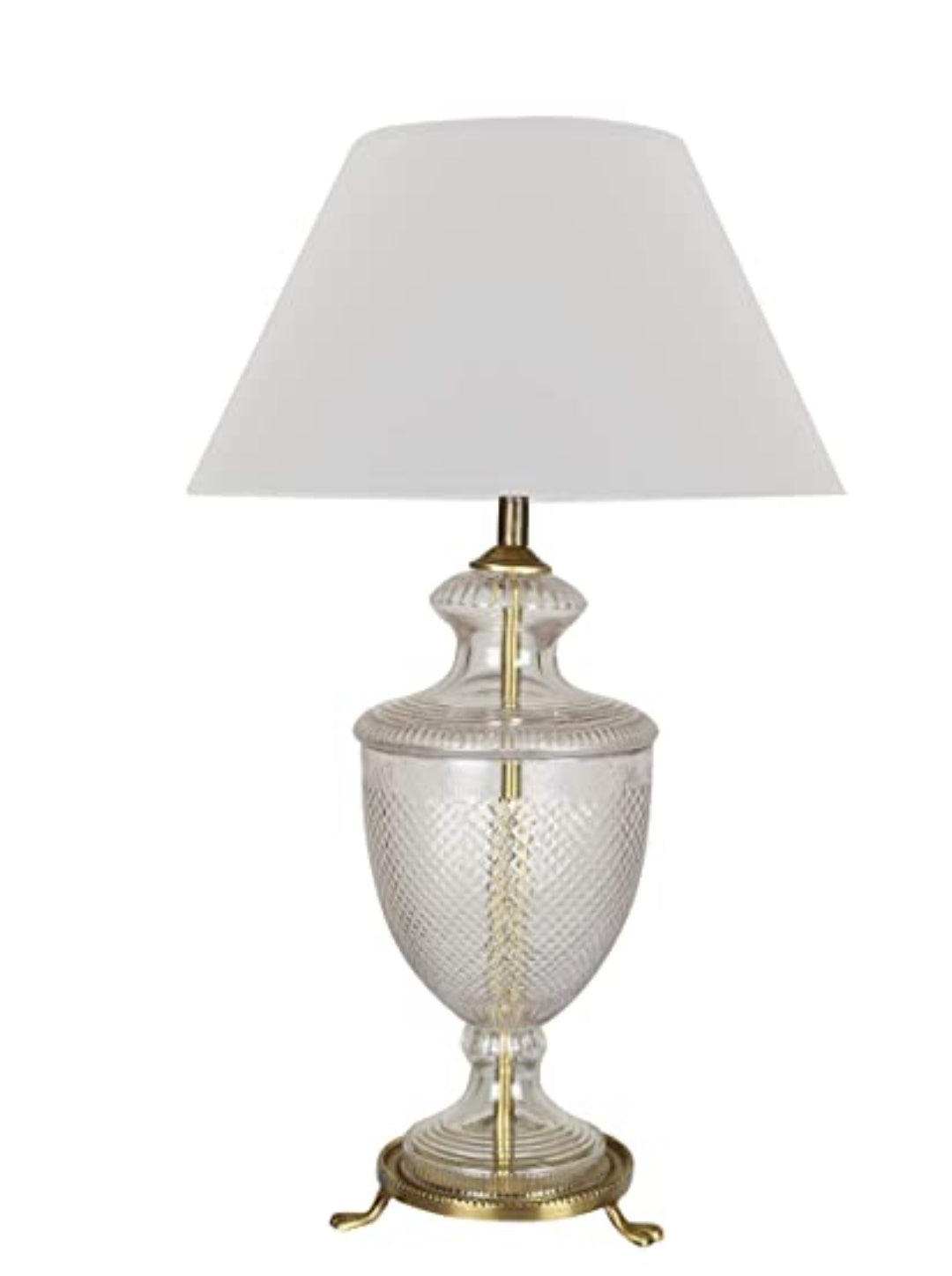 Ashlo''s Glass Table Lamp for Bed Side, Console Table (Diamond Style Table Lamp)