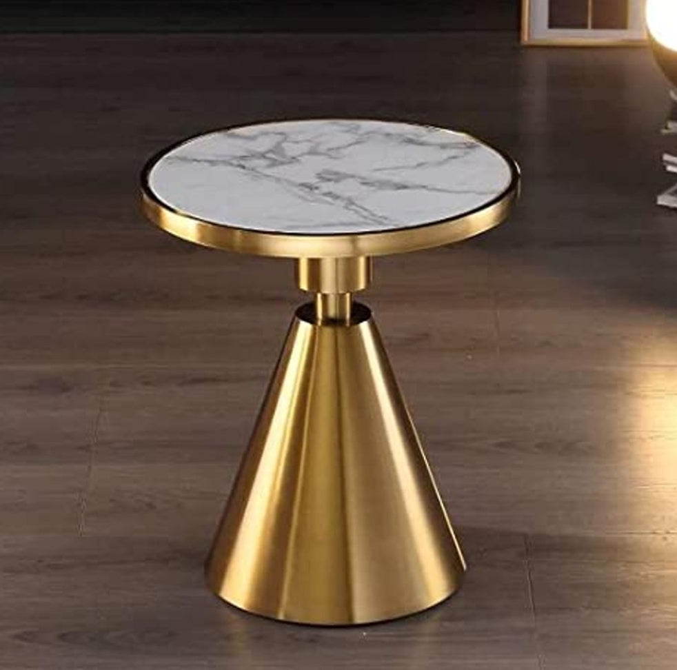 Ashlo's Décor Beautiful Golden Stainless Steel Side Tables/End Table