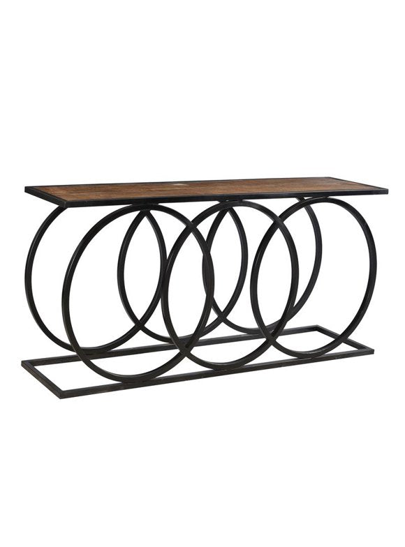 Ashlo's Décor Beautiful Iron Console Table With Stone top Living Room/Foyer Hotel