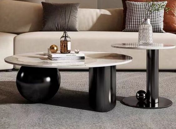 Ashlo's Stainless Steel Set of Two Center Table/Coffee Table