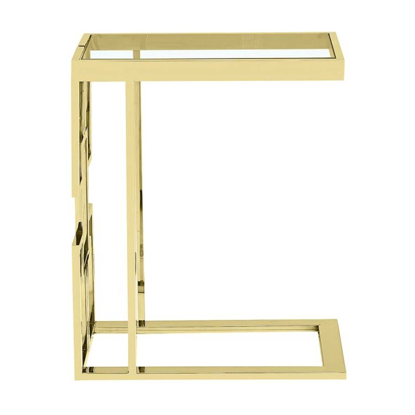 Ashlo's Décor Beautiful Golden Stainless Steel Side Tables/End Table