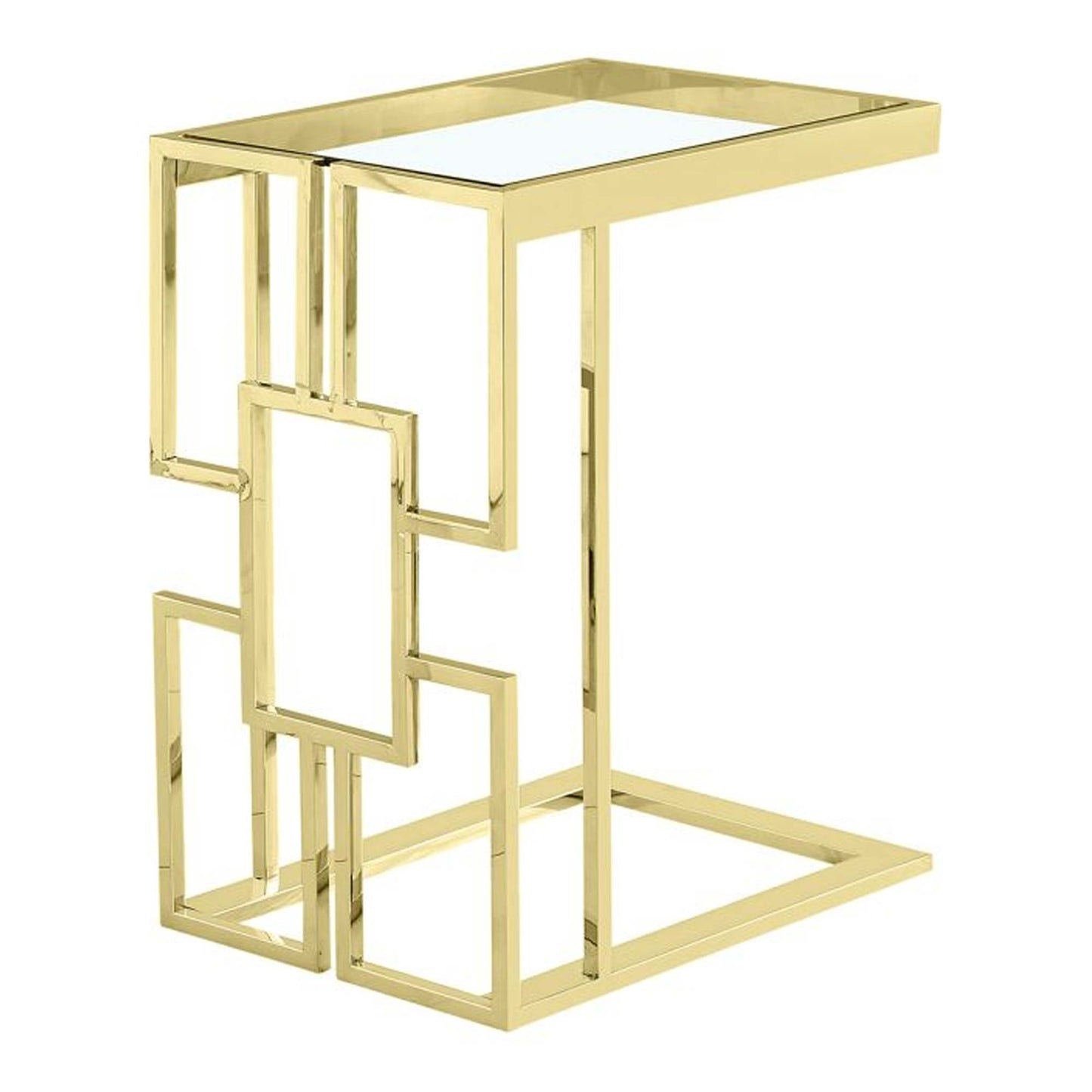 Ashlo's Décor Beautiful Golden Stainless Steel Side Tables/End Table