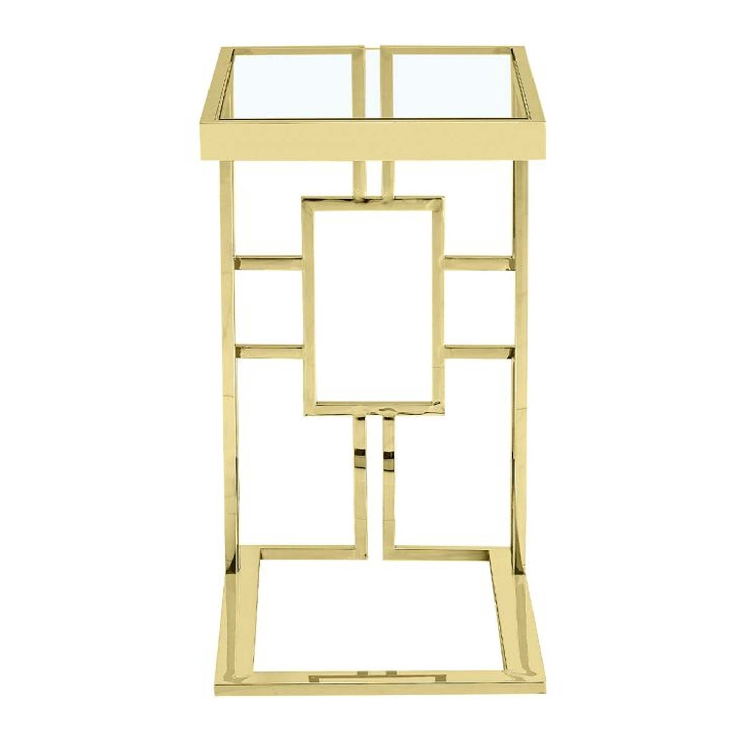 Ashlo's Décor Beautiful Golden Stainless Steel Side Tables/End Table