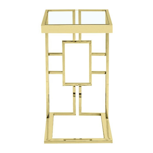 Ashlo's Décor Beautiful Golden Stainless Steel Side Tables/End Table