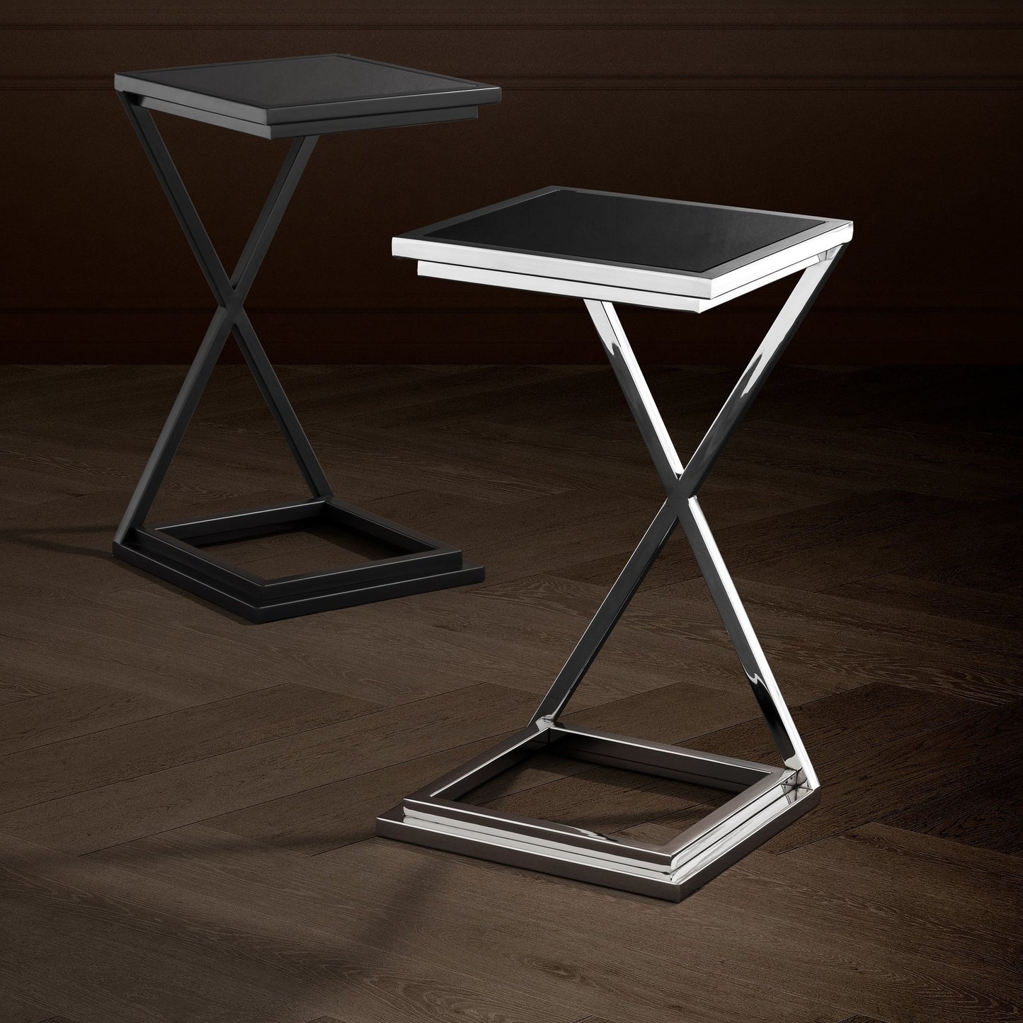 Ashlo's Décor Beautiful Golden Stainless Steel Side Tables/End Table